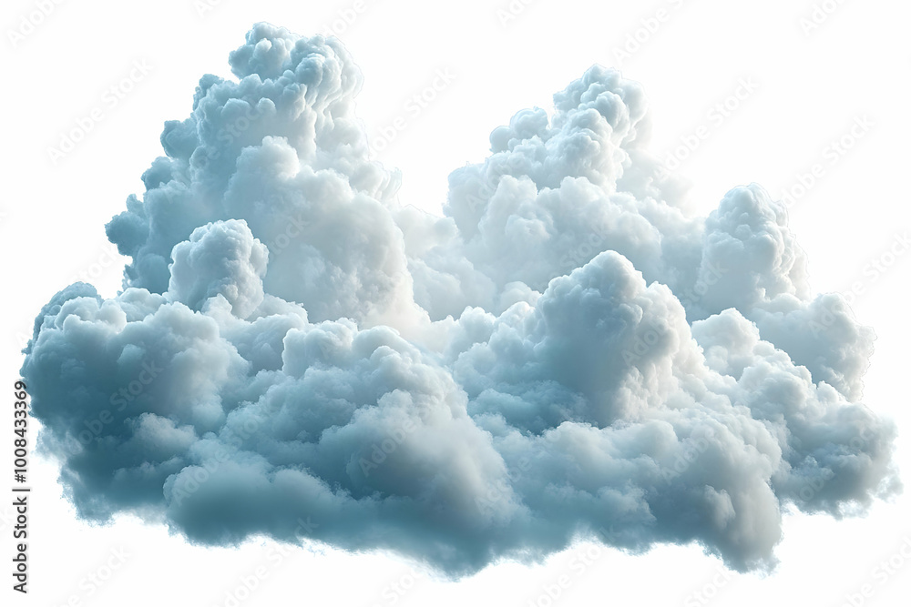 Realistic Cumulus Cloud Formation Illustration Realistic Cumulus Cloud Formation Illustration