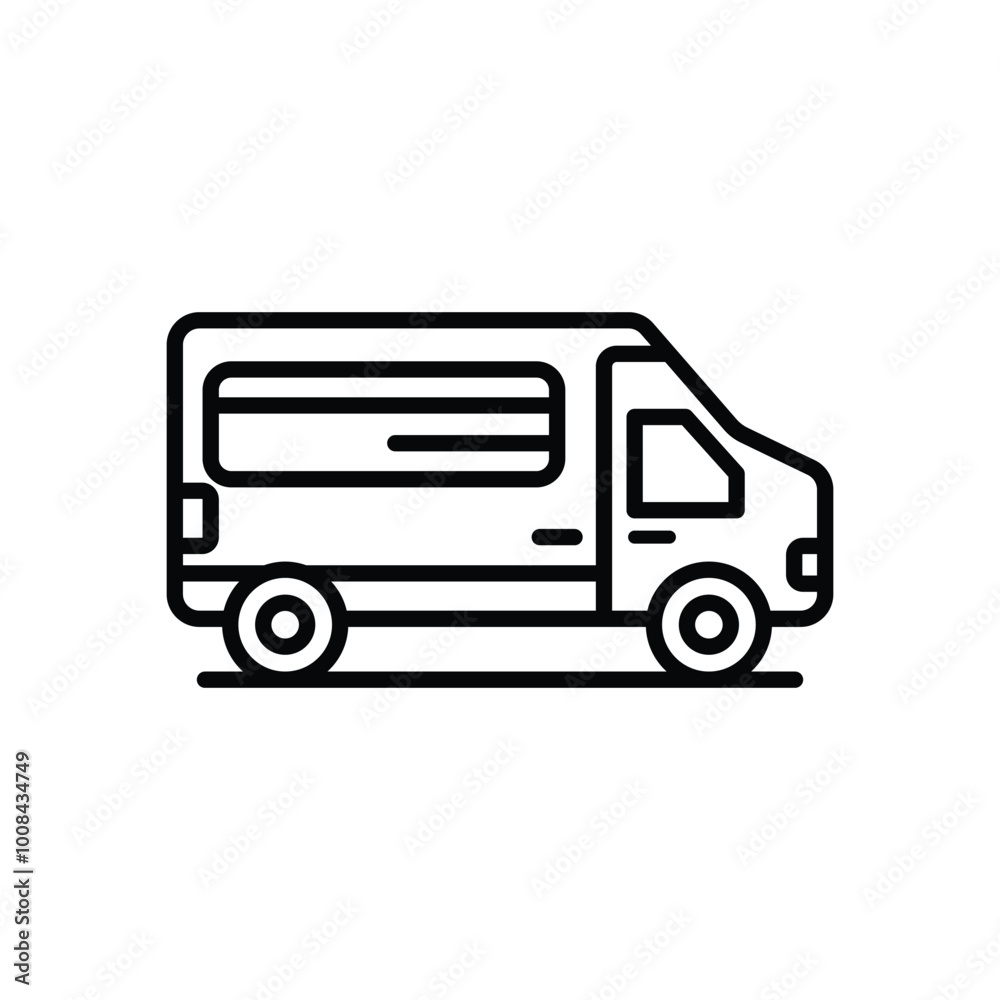 Van icon vector stock illustration Van icon vector stock illustration