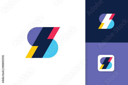 s storm logo design inspiration vector template