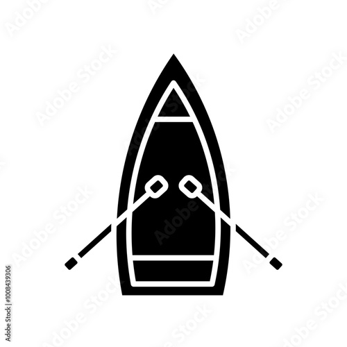 kayak glyph icon
