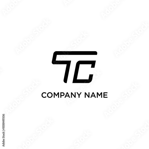 letter TC logo design	