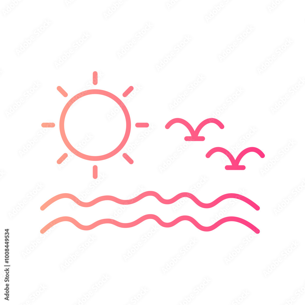 sun gradient icon sun gradient icon