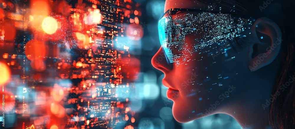 Concept of a new technology era focusing on machine learning and AI innovations. Concept of a new technology era focusing on machine learning and AI innovations.