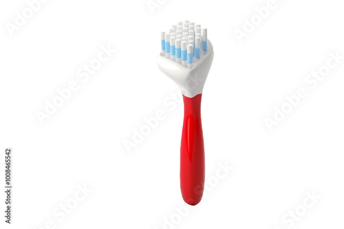 Toothbrush on Clear Background Generative AI photo