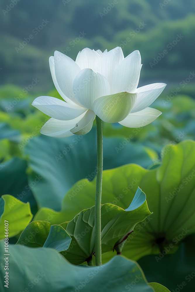 Obraz premium lotus flower. lotus flower in the pond. lotus flower in the water