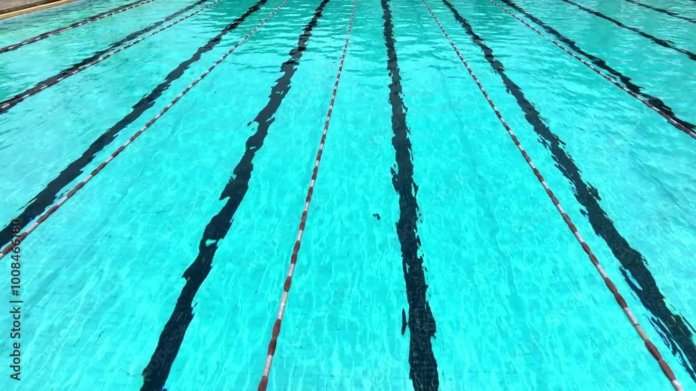 Aerial view in swimming pool background
