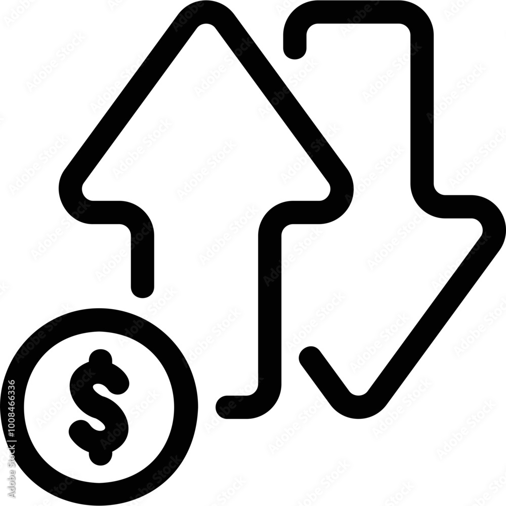 Simple vector icon money making Simple vector icon money making