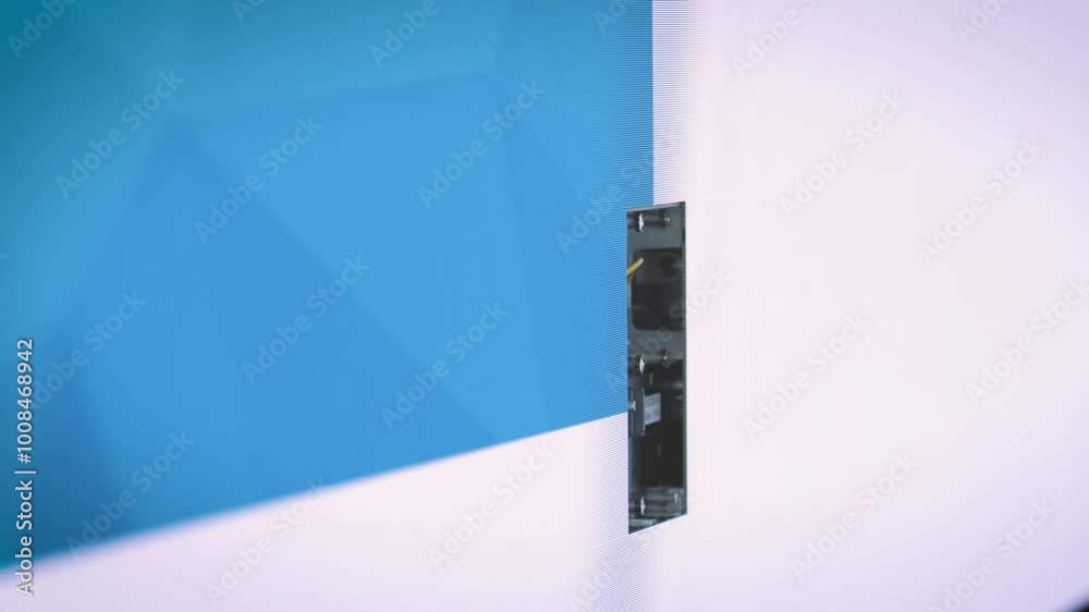 Video led screen moduls installation removal of professional technician, digital screen panels