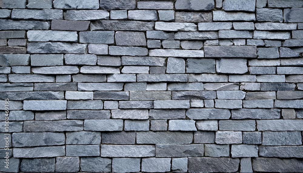 Fototapeta premium Granite gray flagstone pavement wall background