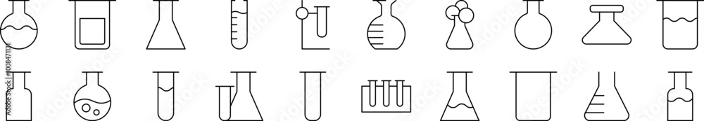 Laboratory Bulbs Icon Set for UI, Placards, Books, Apps. Editable Stroke. Suitable for Web Sites, Books, Cards, Apps Laboratory Bulbs Icon Set for UI, Placards, Books, Apps. Editable Stroke. Suitable for Web Sites, Books, Cards, Apps