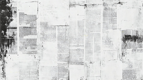 old newspaper textured background, black and white vintage news paper texture retro retrospect grunge faded text nostalgic rough surface antique graphic backgrounds