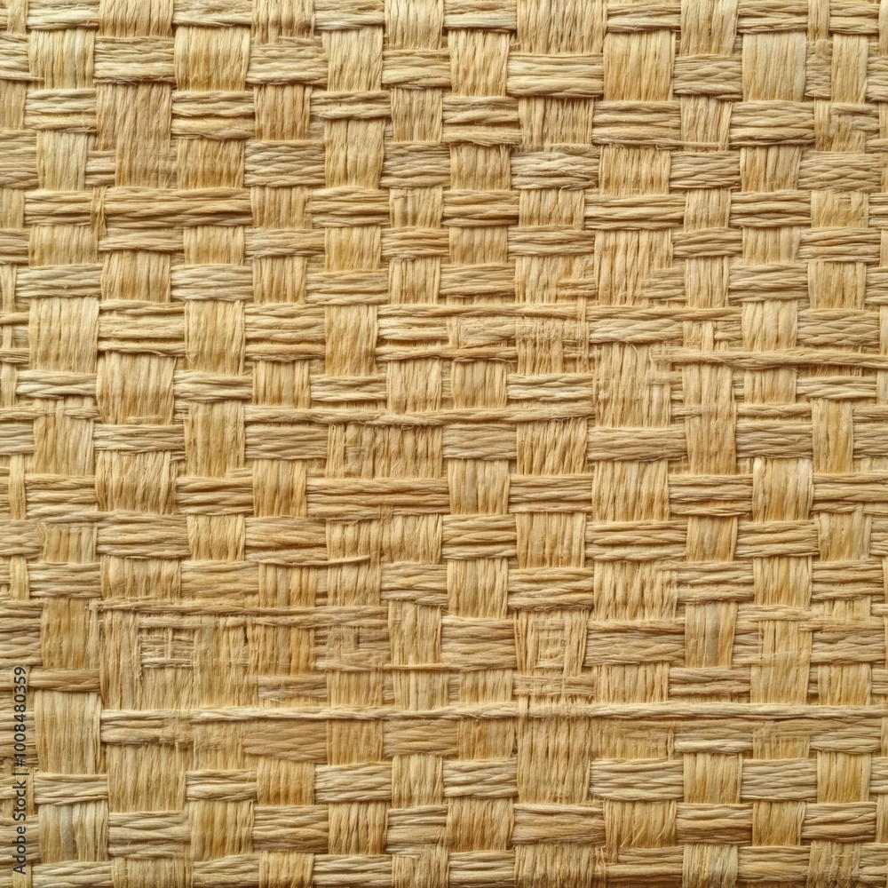 Woven Straw Background, Natural Weave Texture. Abstract Handmade Cross Pattern, Close Up Detail Woven Straw Background, Natural Weave Texture. Abstract Handmade Cross Pattern, Close Up Detail