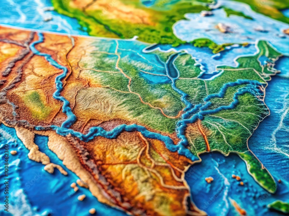 Detailed US Map Highlighting Major Rivers and Waterways for Educational and Informational Use Detailed US Map Highlighting Major Rivers and Waterways for Educational and Informational Use