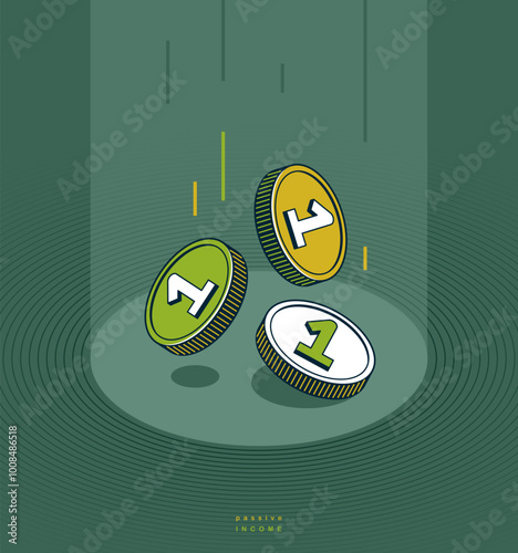 Passive income concept post...