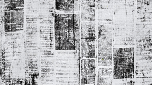 old newspaper textured background, black and white vintage news paper texture retro retrospect grunge faded text nostalgic rough surface antique graphic backgrounds photo