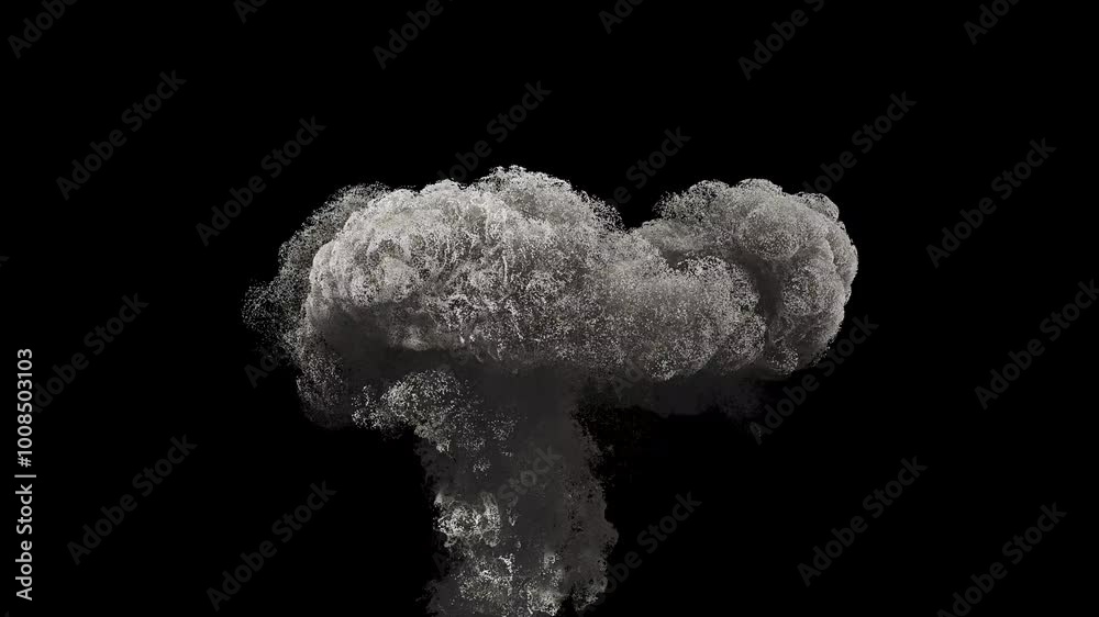 Big explosion of particles. Can be used as a special effect for your ...