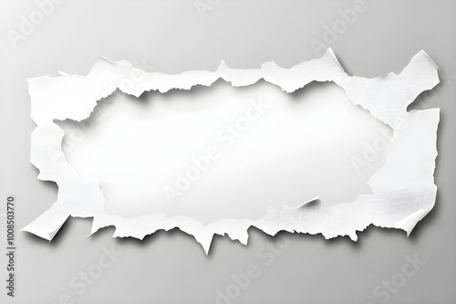 White paper ripped message torn white paper ripped message torn transparent