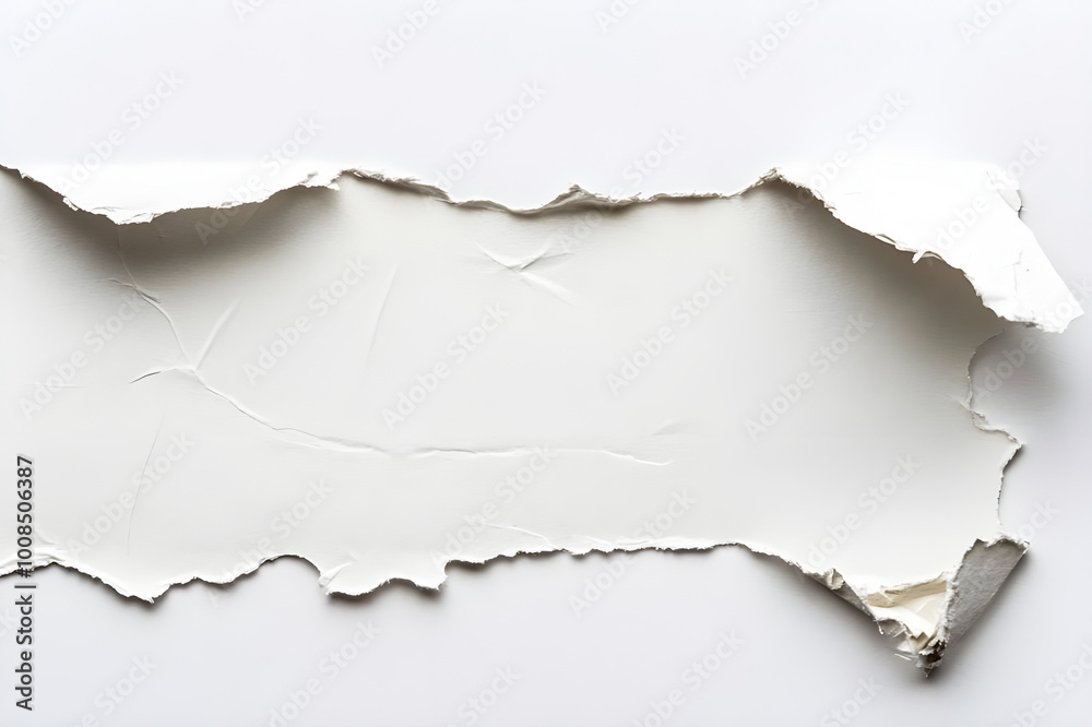 White paper ripped message torn white paper ripped message torn onbackground White paper ripped message torn white paper ripped message torn onbackground