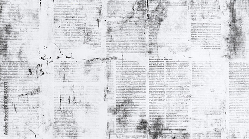 old newspaper textured background, black and white vintage news paper texture retro retrospect grunge faded text nostalgic rough surface antique graphic backgrounds