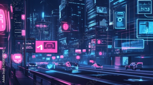  Digital Transformation and Remote Work
 Cybersecurity and Data Protection. Abstract visuals of networks, locks, shields, and encryption for raising cybersecurity awareness.
Minimalist home office 
