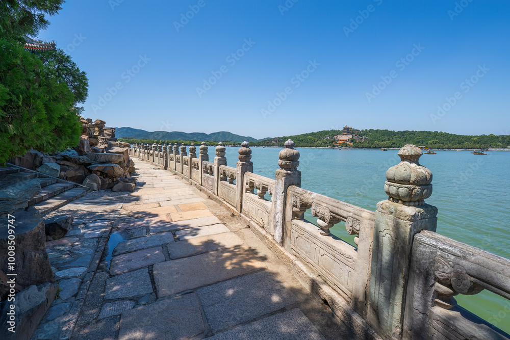 Fototapeta premium Scenery of the Summer Palace in Beijing, China