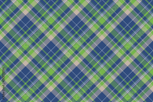 Seamless pattern of scottish tartan plaid. Repeatable background with check fabric texture. Vector backdrop striped textile print.