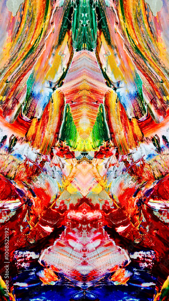 Fototapeta premium bstract background wallpaper. Ethnic pattern. Mixtures of oil paint. Trendy hand painting canvas. Wall decor and Wall art prints Idea. 3D Texture. Art object