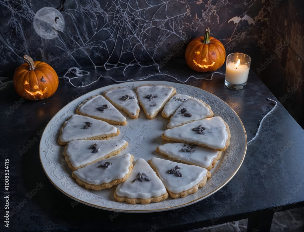 Spooky Sweet Treats: Halloween-Themed Lavender Shortbread Cookies, a Culinary Celebration of the Season Spooky Sweet Treats: Halloween-Themed Lavender Shortbread Cookies, a Culinary Celebration of the Season