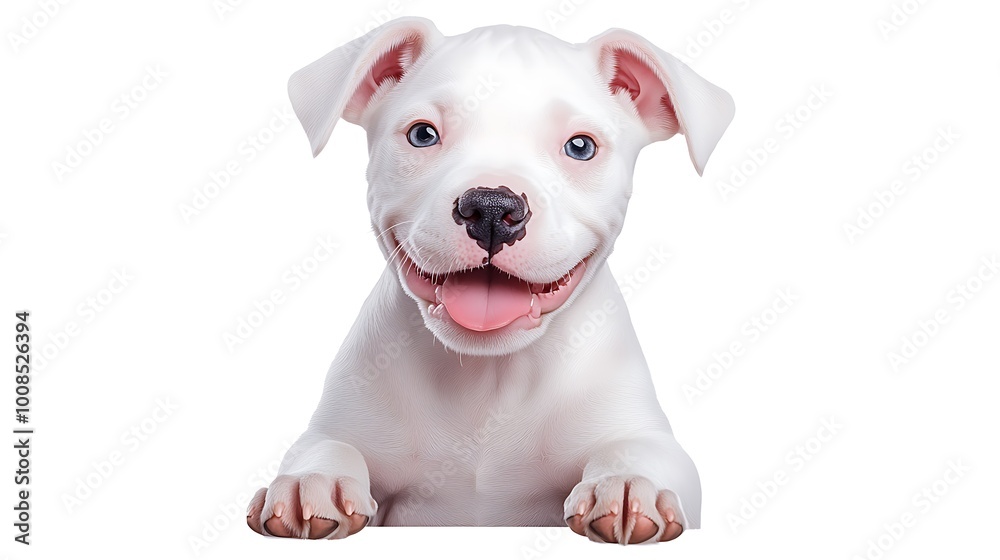Obraz premium Adorable Playful Puppy Illustration