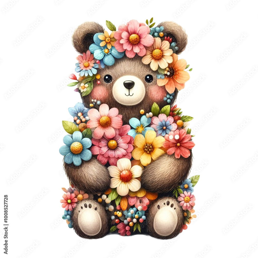 Flower Animal Clipart Vector Illustration Flower Animal Clipart Vector Illustration