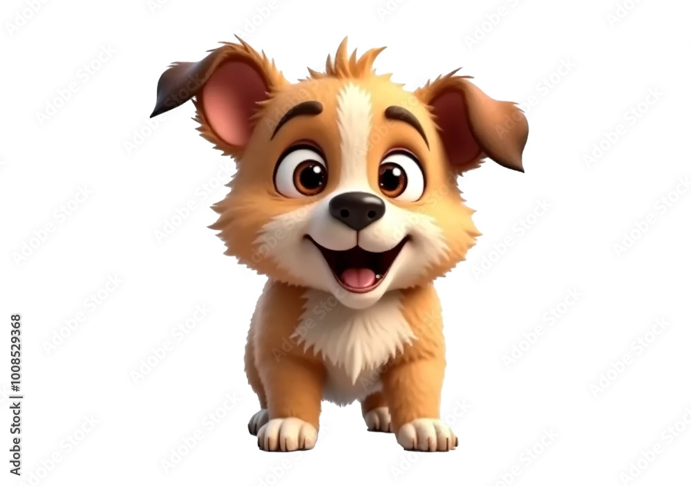 Adorable Cartoon Puppy Smiling with Big Eyes. Cute and Playful Animated Dog Character for Kids' Projects. Cut out, transparent, png. Adorable Cartoon Puppy Smiling with Big Eyes. Cute and Playful Animated Dog Character for Kids' Projects. Cut out, transparent, png.