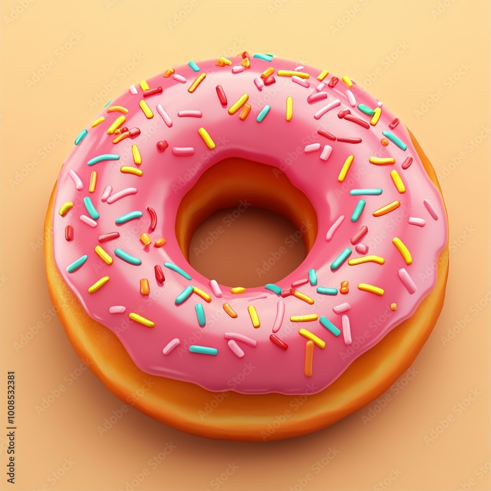 3D Doughnut Hole Icon: Bite Sized Pastry Delight Illustration Logo 3D Doughnut Hole Icon: Bite Sized Pastry Delight Illustration Logo