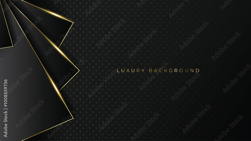 Luxury arrows gold lines Background VIP with black metal texture in 3d abstract style. stock illustration Luxury arrows gold lines Background VIP with black metal texture in 3d abstract style. stock illustration