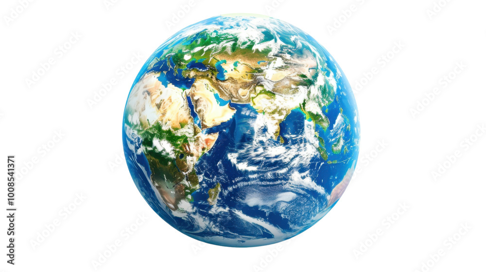Earth globe planet on white background Earth globe planet on white background