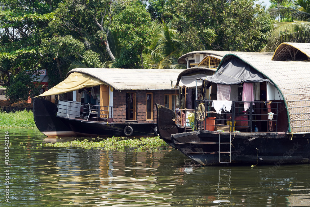 Obraz premium Côte sud du Kerala et Backwaters