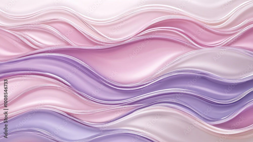Soft, flowing lines in pastel shades of pink and lavender, creating a calm, wave-like pattern that flows gently across each tile. Soft, flowing lines in pastel shades of pink and lavender, creating a calm, wave-like pattern that flows gently across each tile.