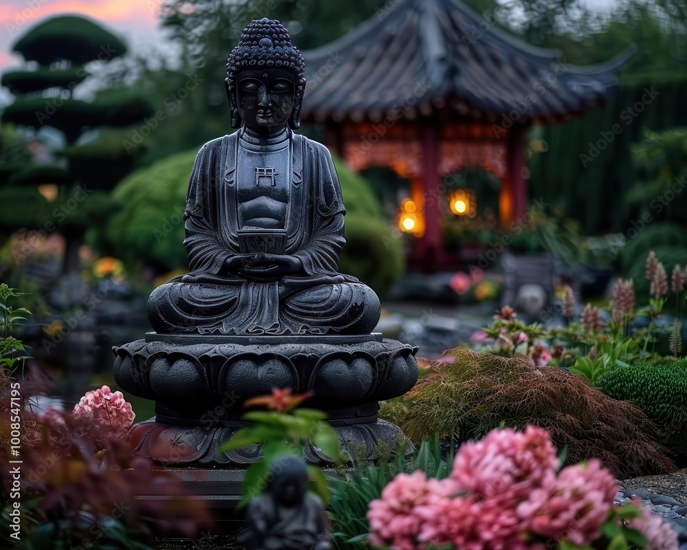 Zen meditation in a serene garden, peaceful and calming, Zen, Soft hues, Photograph, Mindfulness Zen meditation in a serene garden, peaceful and calming, Zen, Soft hues, Photograph, Mindfulness