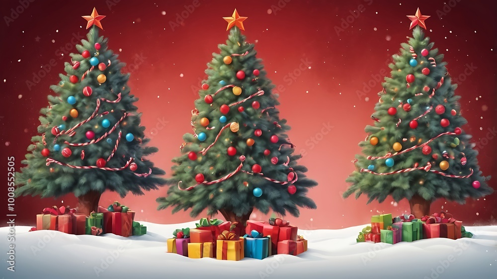 christmas tree and gifts christmas tree and gifts