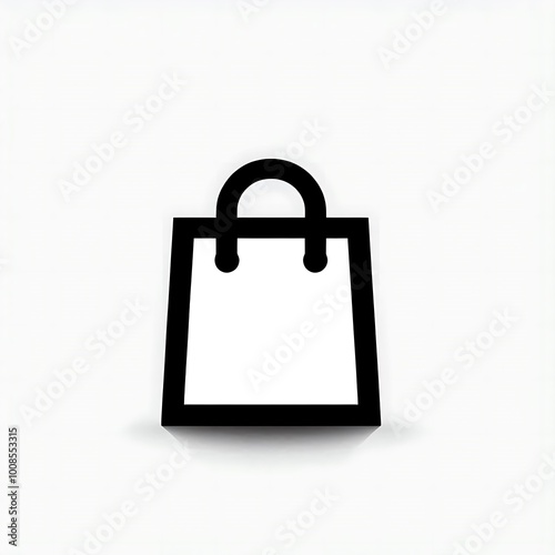 Minimalist Shopping Bag Icon