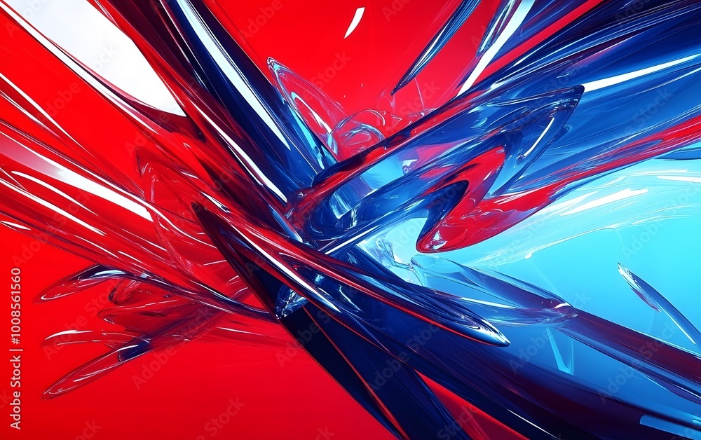 Abstract red and blue background, generative ai
Abstract red and blue background, generative ai