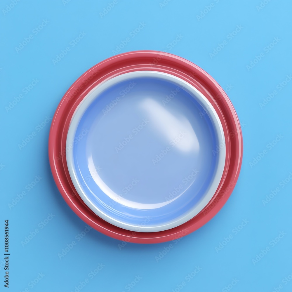 3D Plastic Plates Icon: Disposable Dining Plates Illustration Logo 3D Plastic Plates Icon: Disposable Dining Plates Illustration Logo