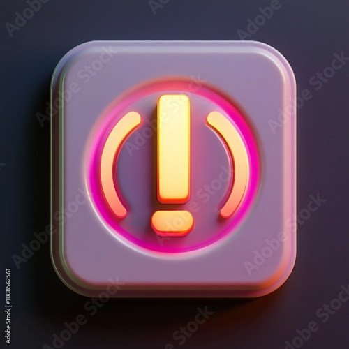 3D Power Up Icon: Boost in Games or Performance Illustration Logo photo