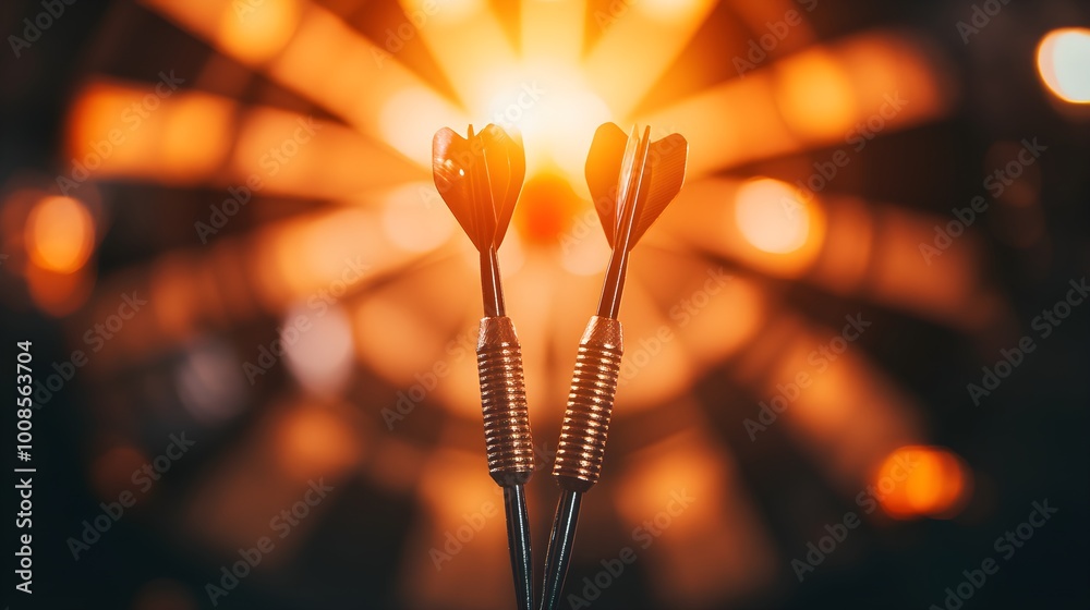 Three dartboards about the importance of pursuing your goals Three dartboards about the importance of pursuing your goals