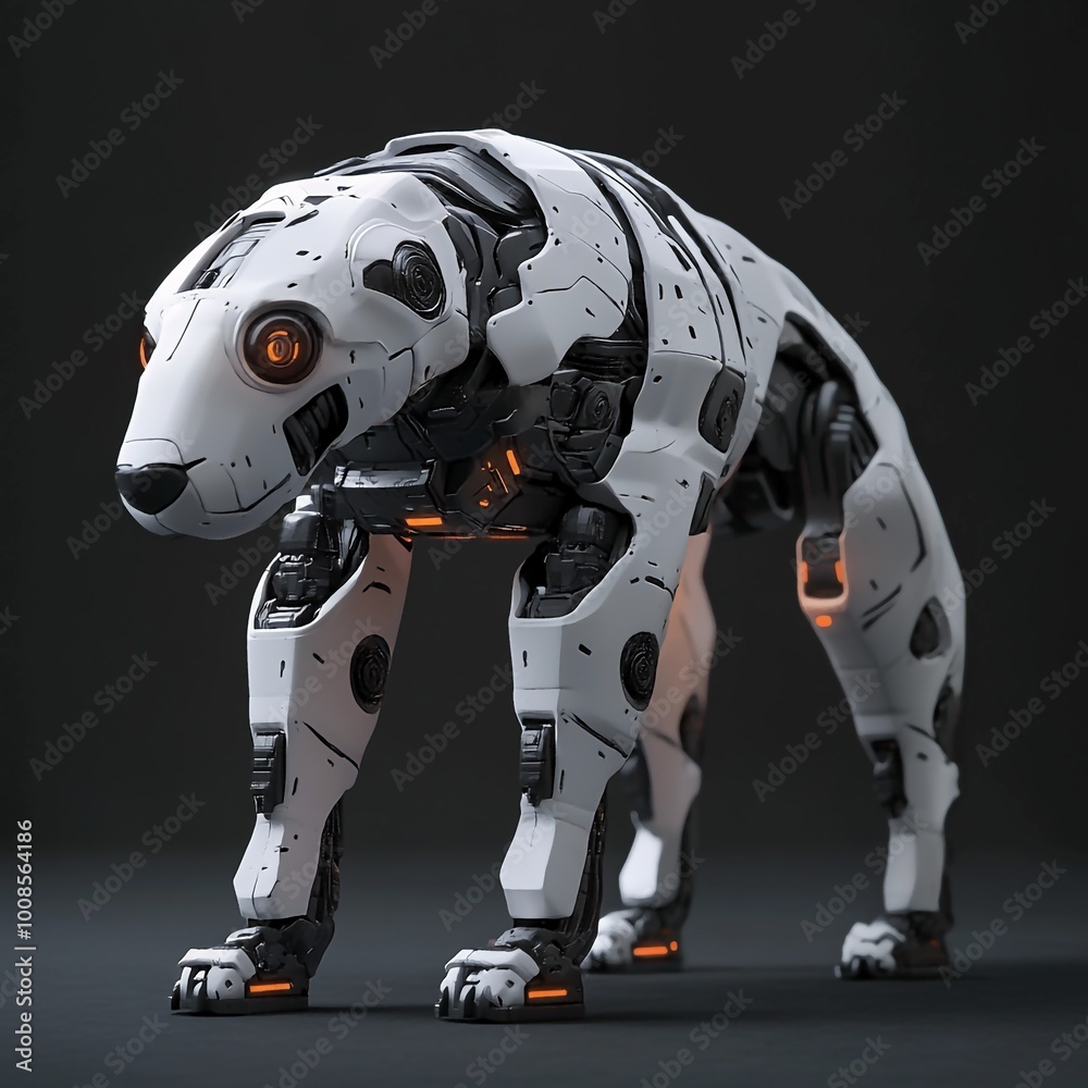 3D Robotic Dog Icon: AI Pet with Advanced Features Illustration Logo 3D Robotic Dog Icon: AI Pet with Advanced Features Illustration Logo
