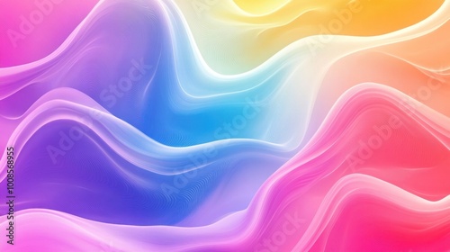 Abstract Wavy Gradient Background