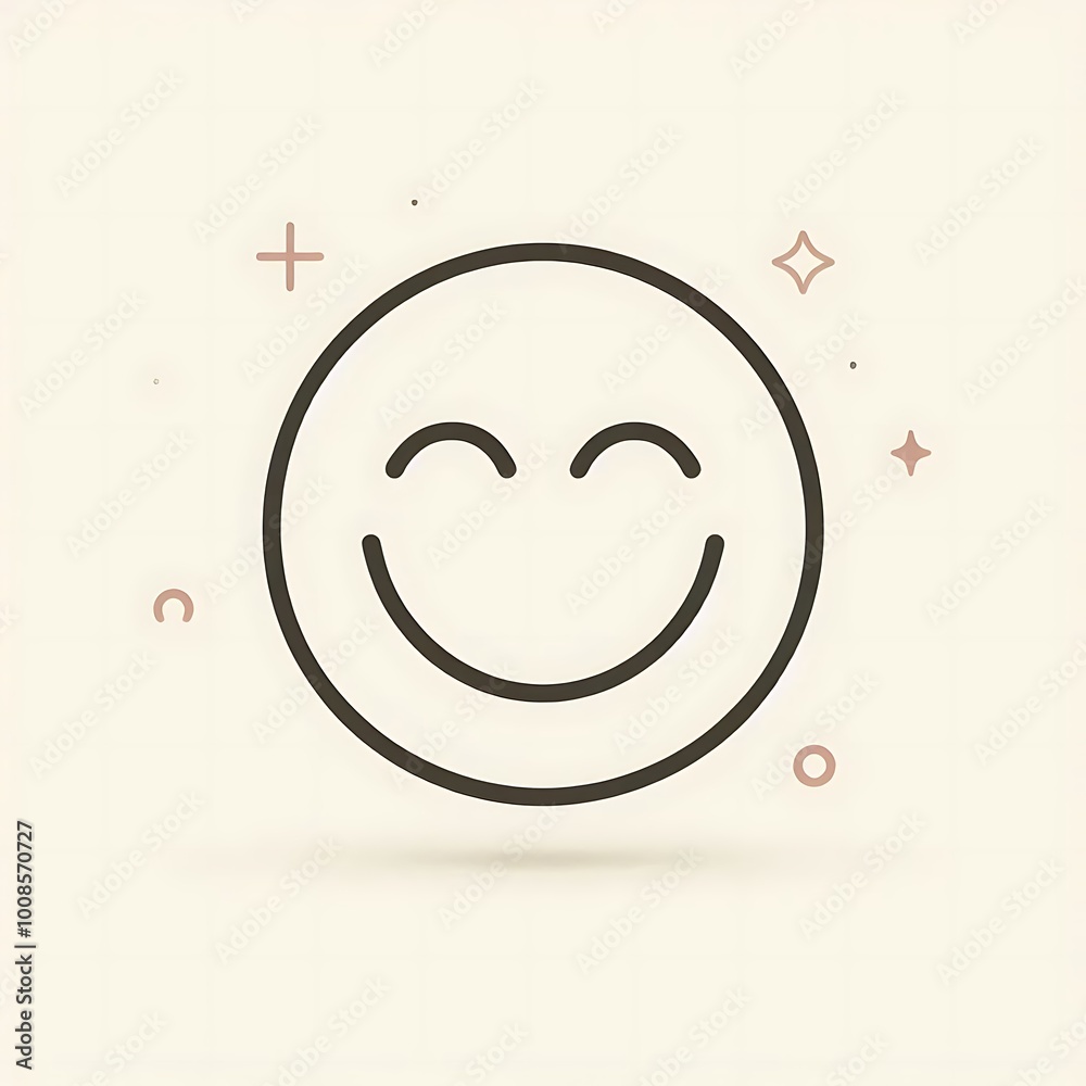 Decorative Smiley Face Icon Decorative Smiley Face Icon