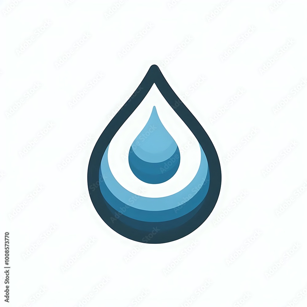 Blue Layered Drop Blue Layered Drop
