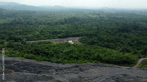 At the brink of the rainforest, where it turns into cattle farm land