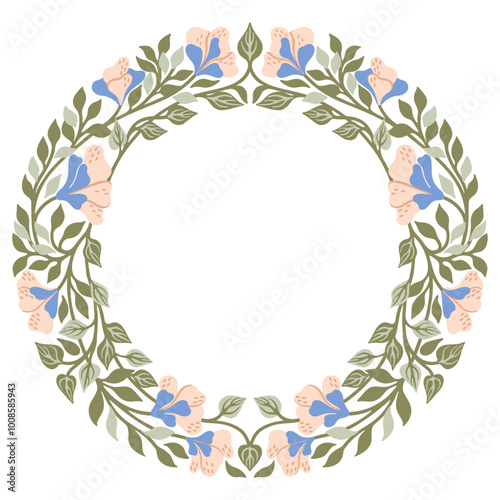 Wallpaper Mural Art Nouveau floral frame. Decorative element. Vector. Torontodigital.ca