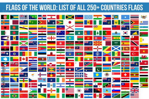 World flags country flags national flags global flags 287 flags collection bundle set printable design